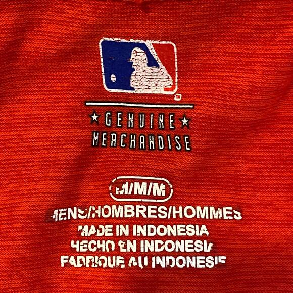 Angels T Shirt Genuine Merchandise Property Of Short Sleeve Crew Neck Red Medium - Picture 5 of 5